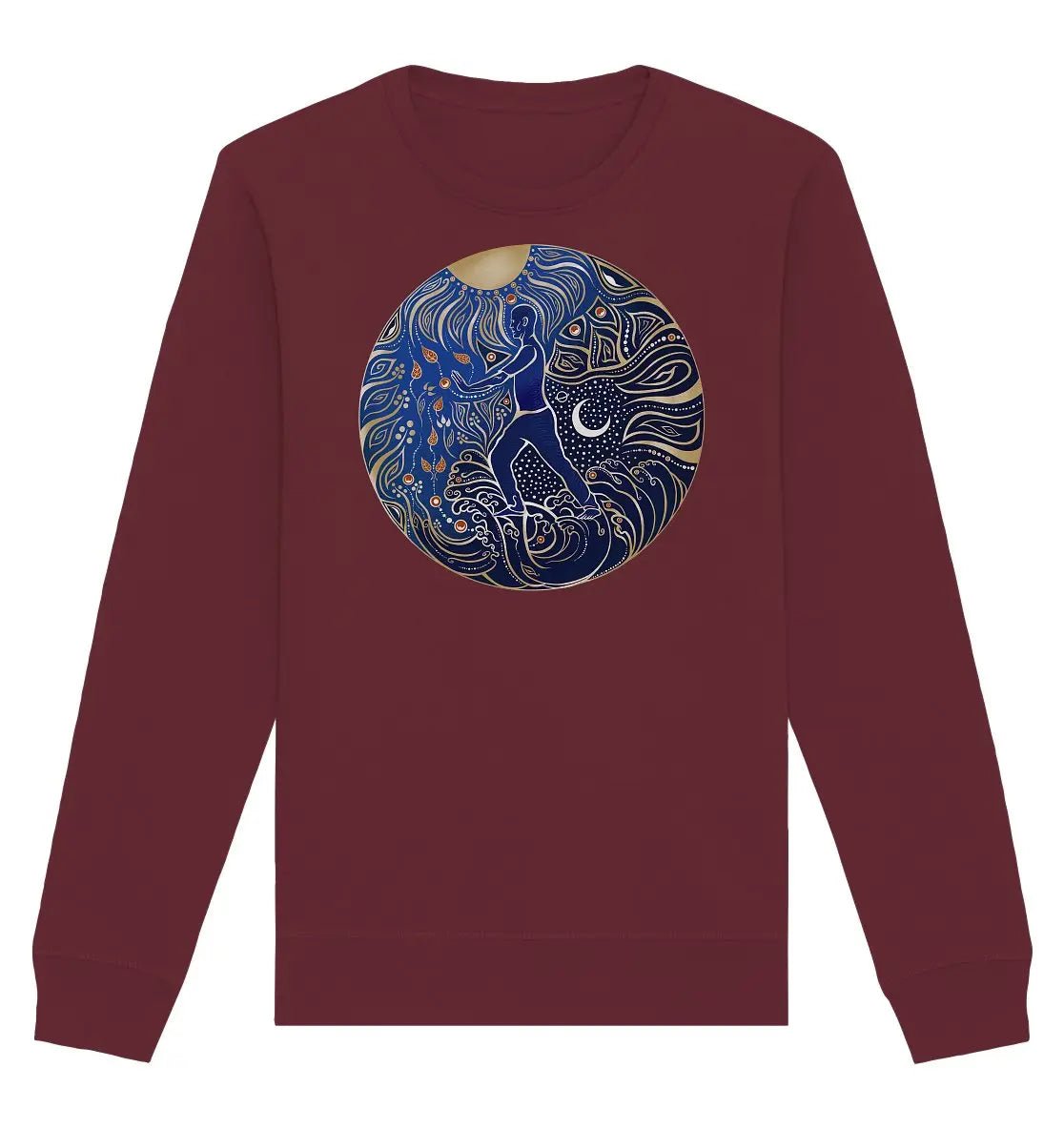 5 Elemente Qi Gong | Farbig | Organisches Unisex Sweatshirt - Deivi