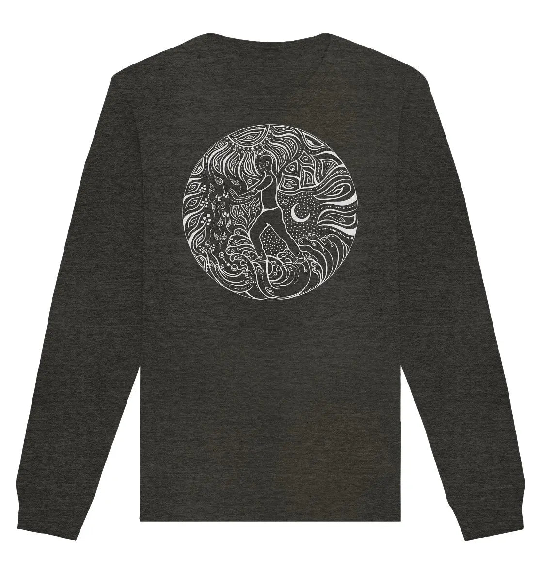 5 Elemente Qi Gong | Weiß | Organisches Unisex Sweatshirt - Deivi