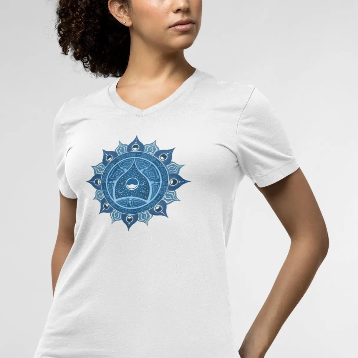 Vishuddha Chakra | Organisches T-Shirt | Damen - Deivi