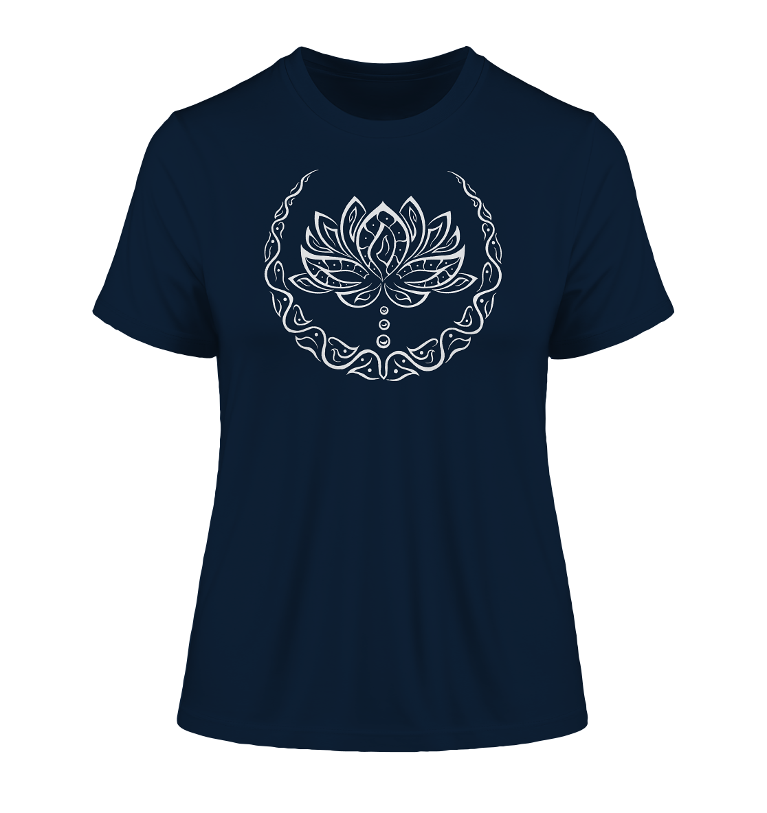 Minimalistische Lotus Blume T-Shirt | Organisches T-Shirt | Damen