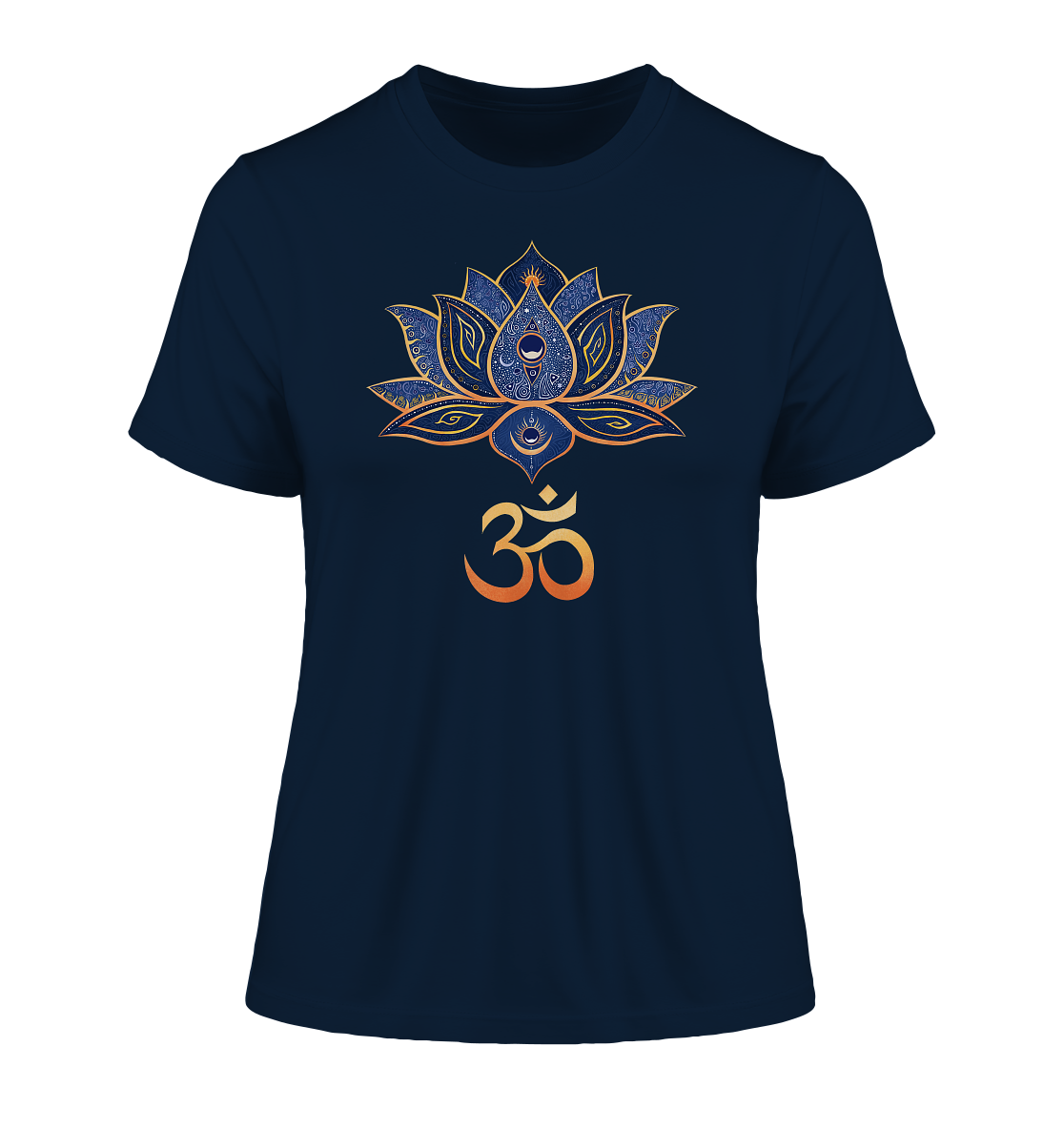 Lotus Blume Om T-Shirt | Organisches T-Shirt | Damen