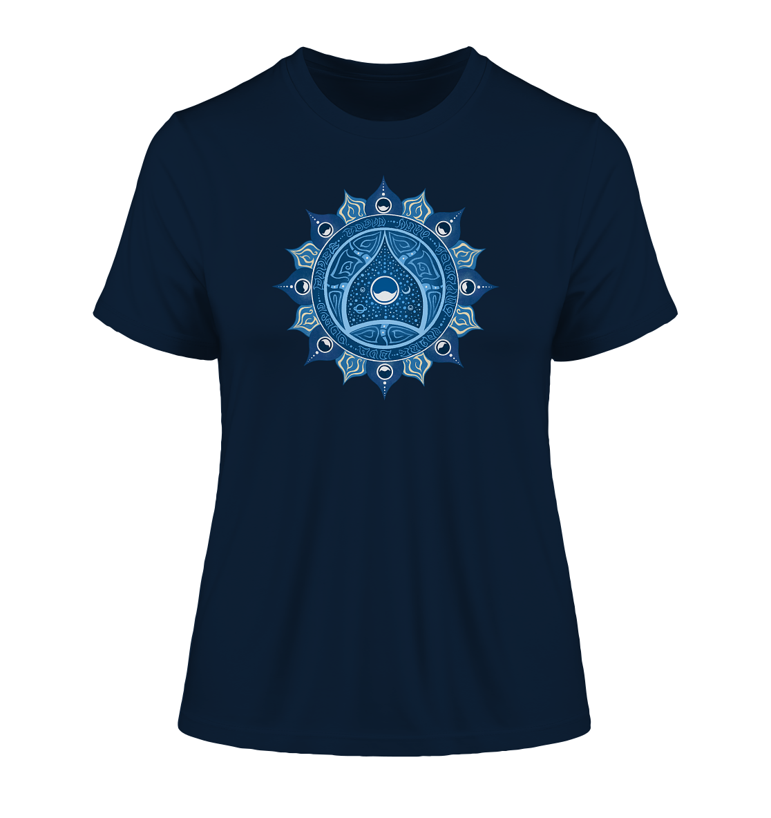 Halschakra T-Shirt | Vishuddha Chakra | Organisches T-Shirt | Damen