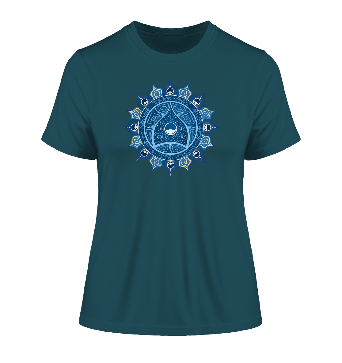 Halschakra T-Shirt | Vishuddha Chakra | Organisches T-Shirt | Damen