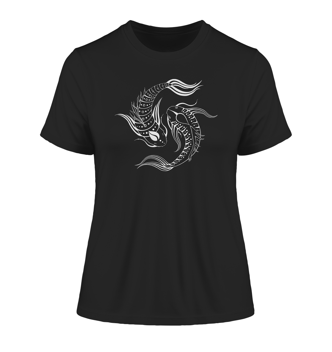 Koi Fisch Yin & Yang T-Shirt  | Organisches T-Shirt | Damen