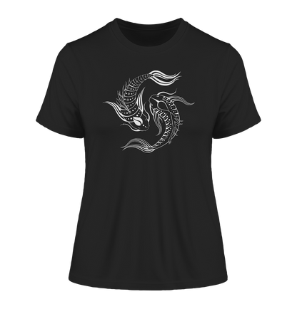 Koi Fisch Yin & Yang T-Shirt  | Organisches T-Shirt | Damen