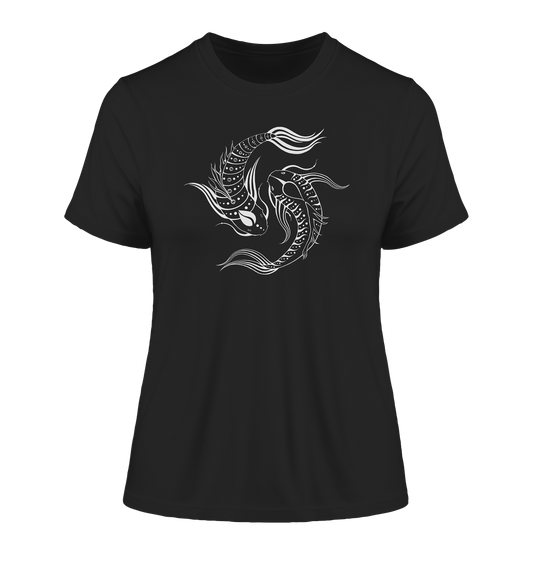 Koi Fisch Yin & Yang T-Shirt  | Organisches T-Shirt | Damen