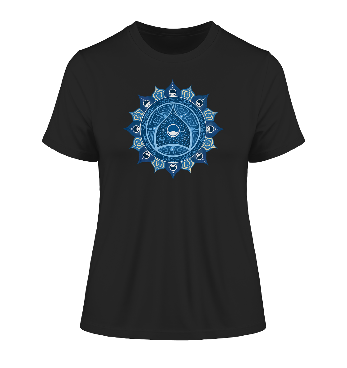 Halschakra T-Shirt | Vishuddha Chakra | Organisches T-Shirt | Damen