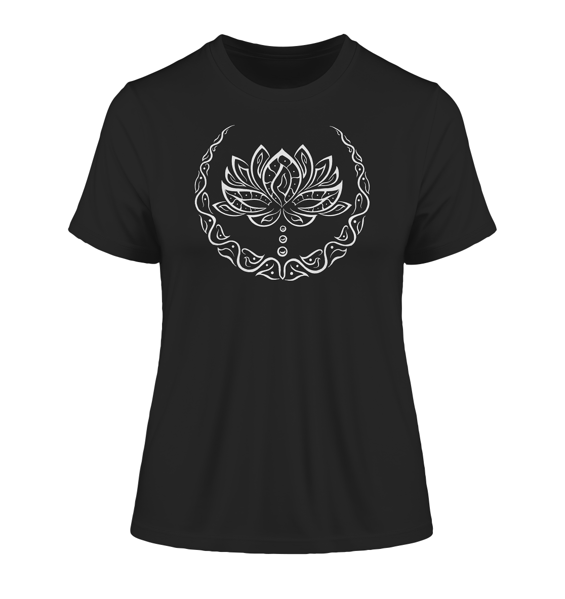 Minimalistische Lotus Blume T-Shirt | Organisches T-Shirt | Damen