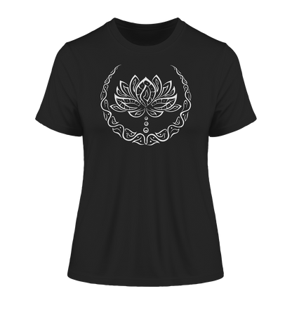 Minimalistische Lotus Blume T-Shirt | Organisches T-Shirt | Damen