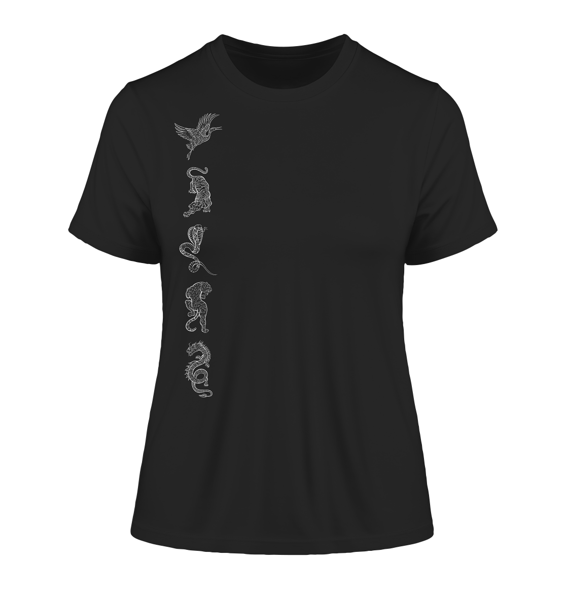 Die 5 Shaolin Tiere T-Shirt | Organisches T-Shirt | Damen