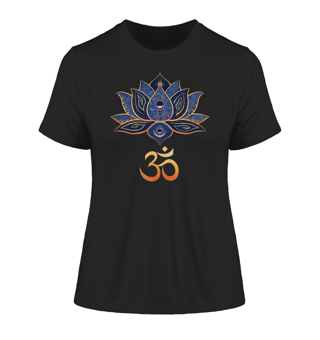 Lotus Blume Om T-Shirt | Organisches T-Shirt | Damen