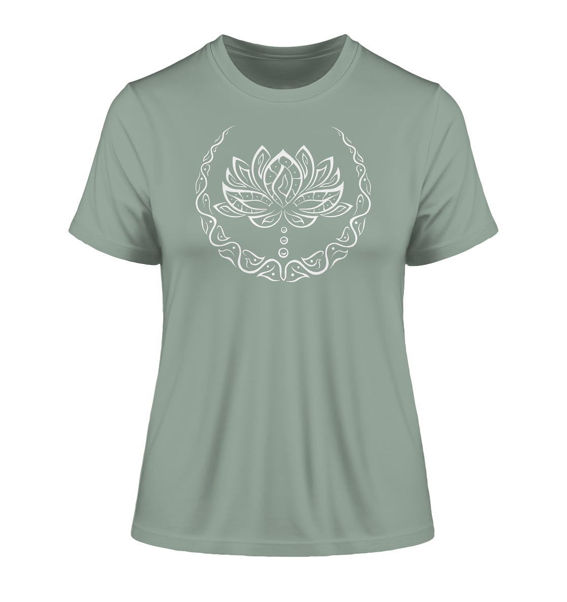 Minimalistische Lotus Blume T-Shirt | Organisches T-Shirt | Damen