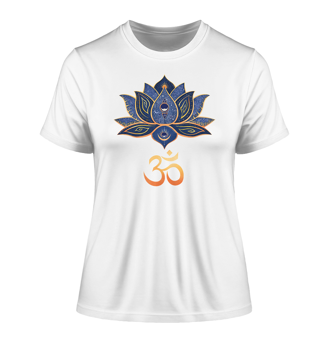 Lotus Blume Om T-Shirt | Organisches T-Shirt | Damen