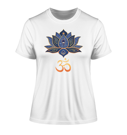 Lotus Blume Om T-Shirt | Organisches T-Shirt | Damen