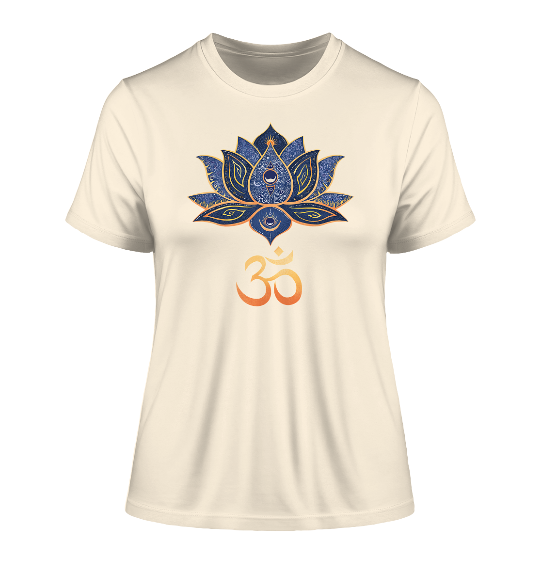 Lotus Blume Om T-Shirt | Organisches T-Shirt | Damen