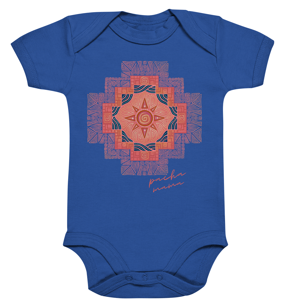 Pacha Mama Andenkreuz Baby Bodysuit aus Biobaumwolle