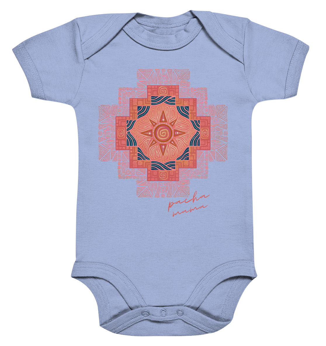 Pacha Mama Andenkreuz Baby Bodysuit aus Biobaumwolle