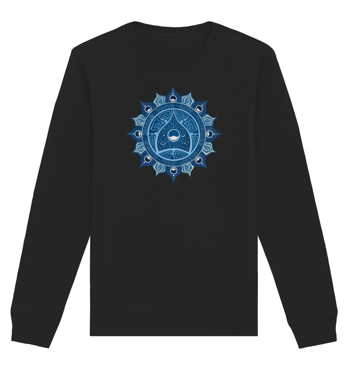 Halschakra Sweatshirt | Vishuddha Chakra | Organisches Unisex Sweatshirt - Deivi