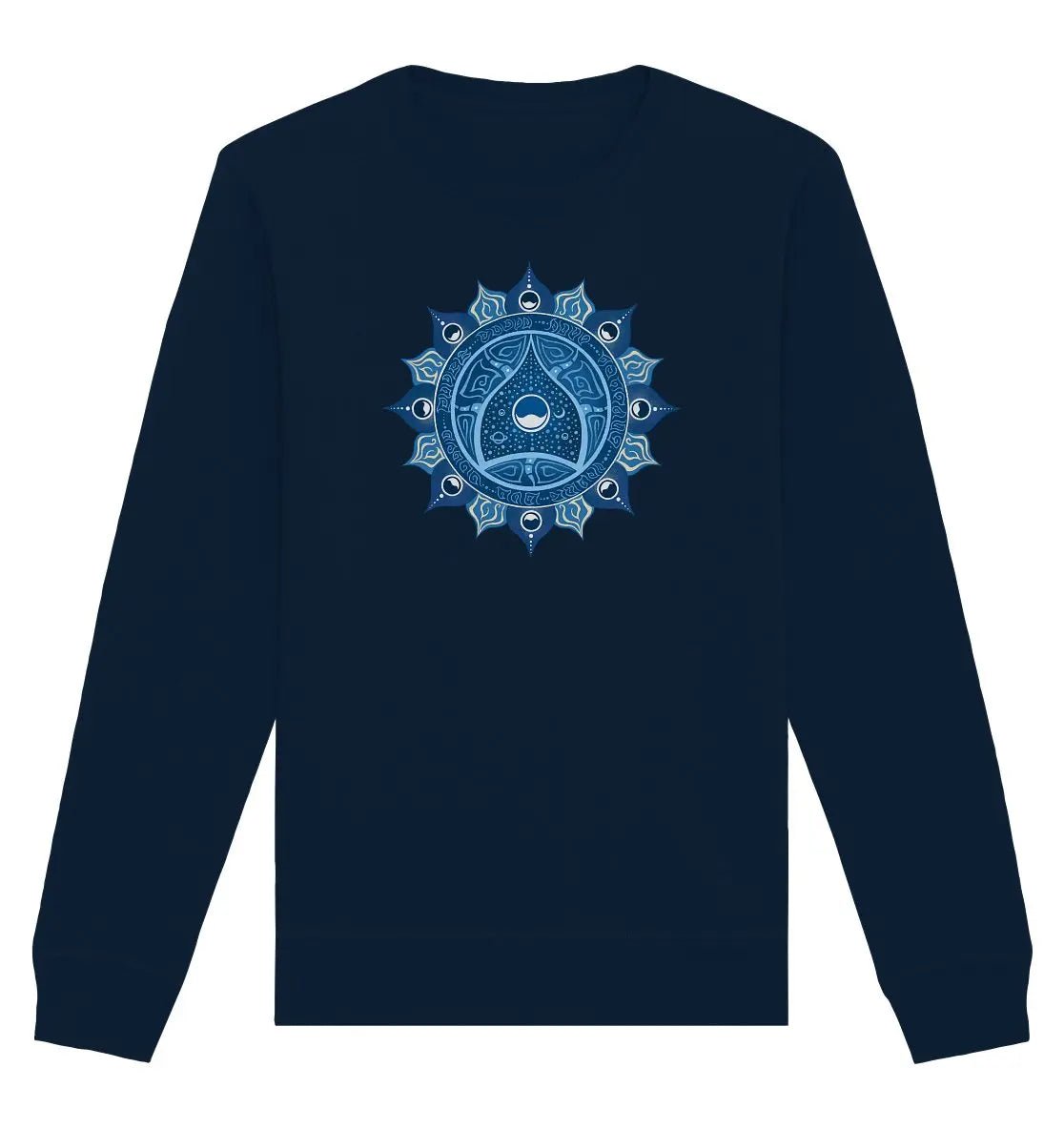 Halschakra Sweatshirt | Vishuddha Chakra | Organisches Unisex Sweatshirt - Deivi