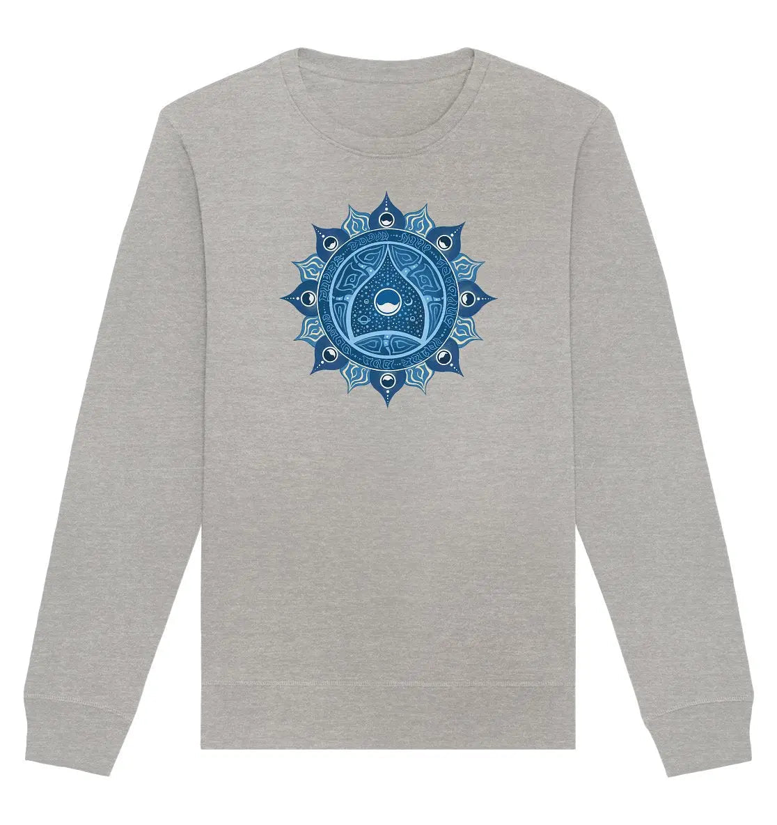 Halschakra Sweatshirt | Vishuddha Chakra | Organisches Unisex Sweatshirt - Deivi