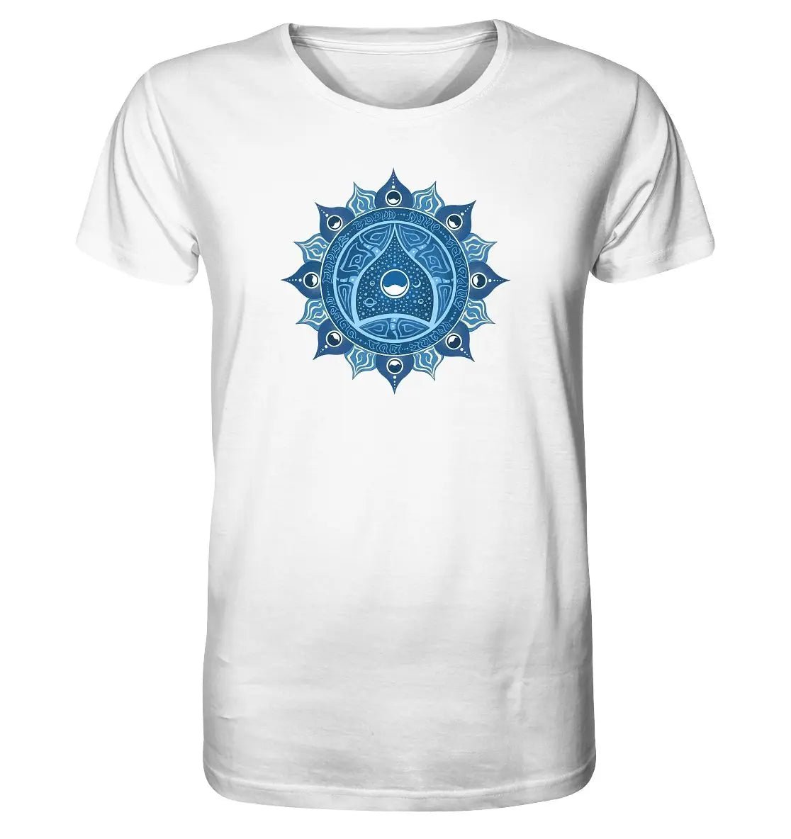 Halschakra T-Shirt | Vishuddha Chakra | Organisches T-Shirt | Herren - Deivi