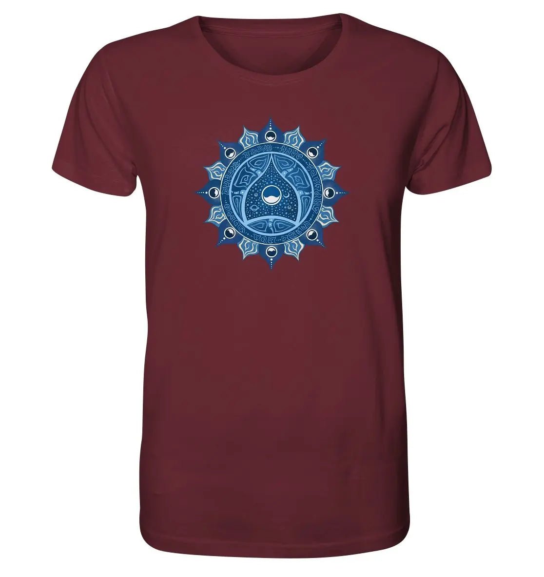 Halschakra T-Shirt | Vishuddha Chakra | Organisches T-Shirt | Herren - Deivi