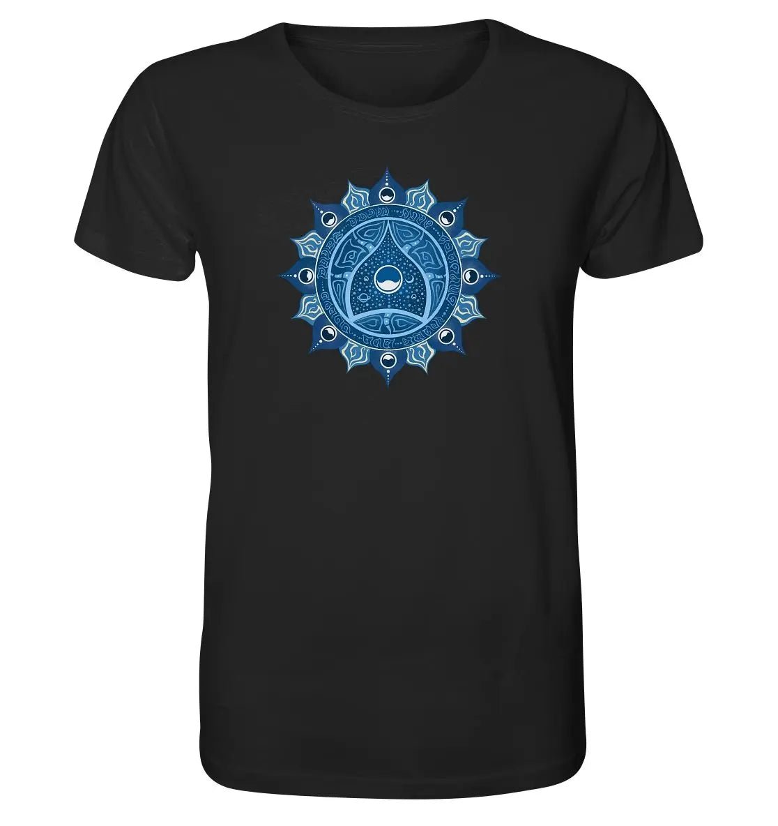 Halschakra T-Shirt | Vishuddha Chakra | Organisches T-Shirt | Herren - Deivi