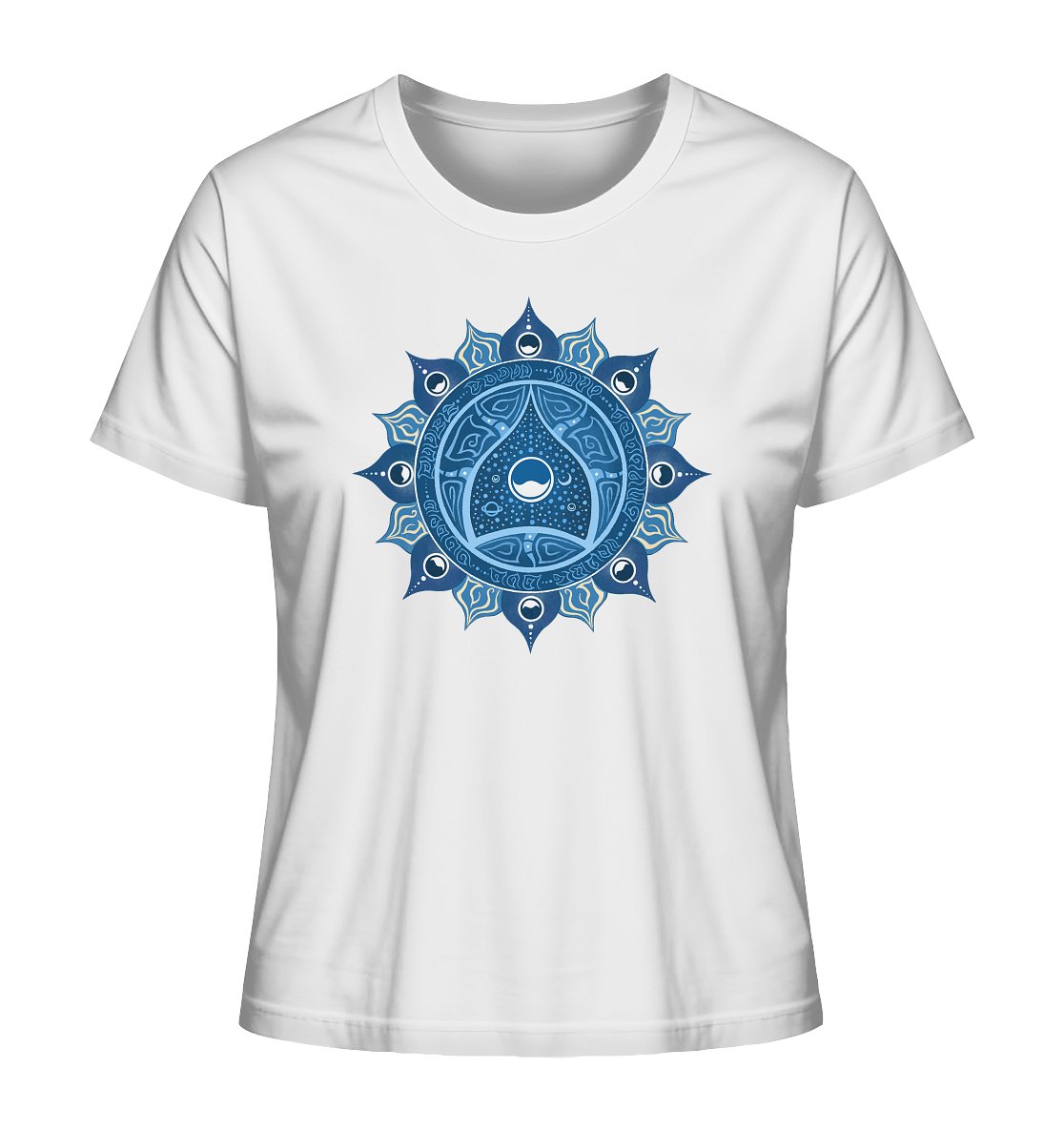 Halschakra | Vishuddha Chakra | Organisches T - Shirt | Damen - Deivi