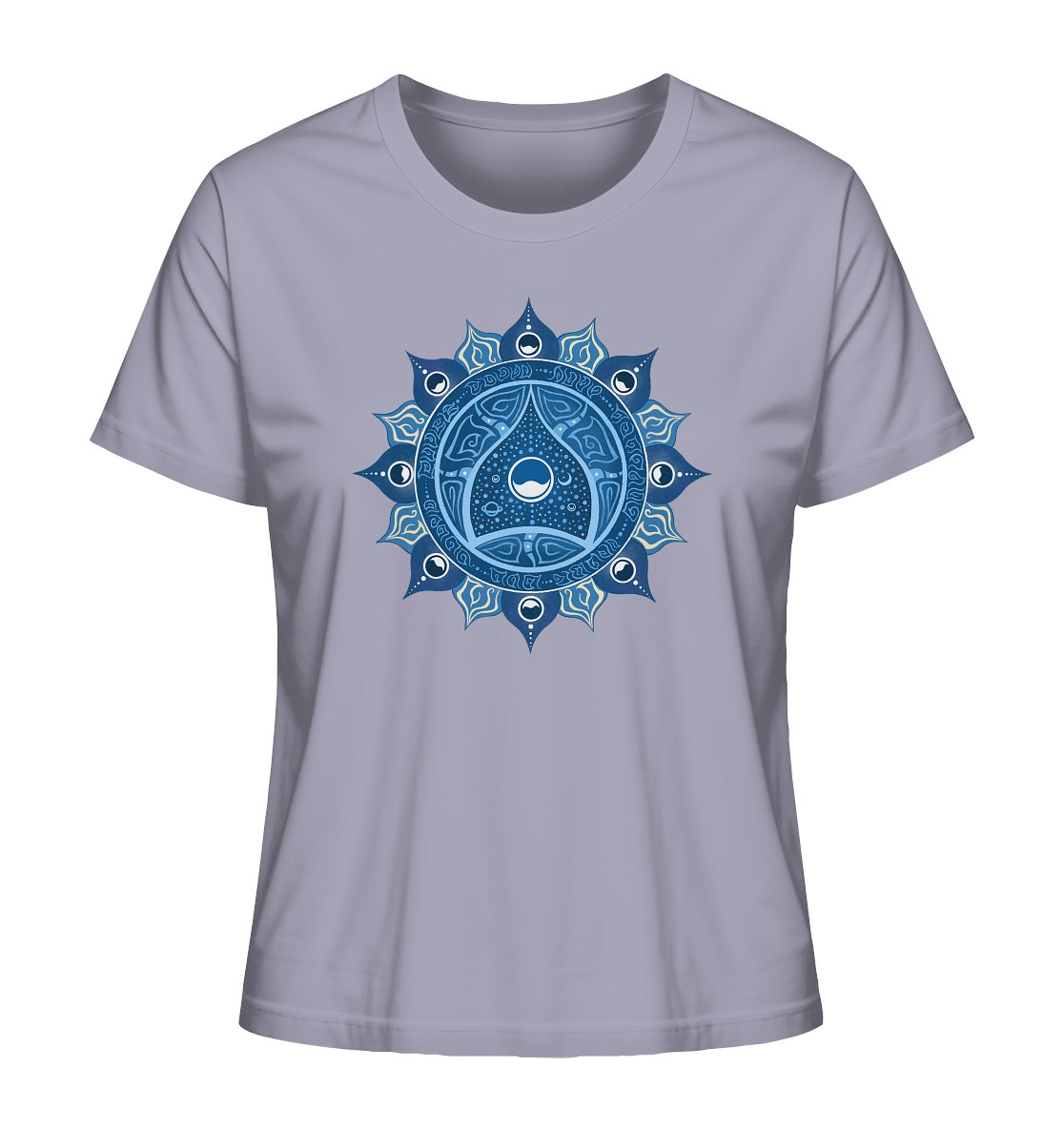 Halschakra | Vishuddha Chakra | Organisches T - Shirt | Damen - Deivi