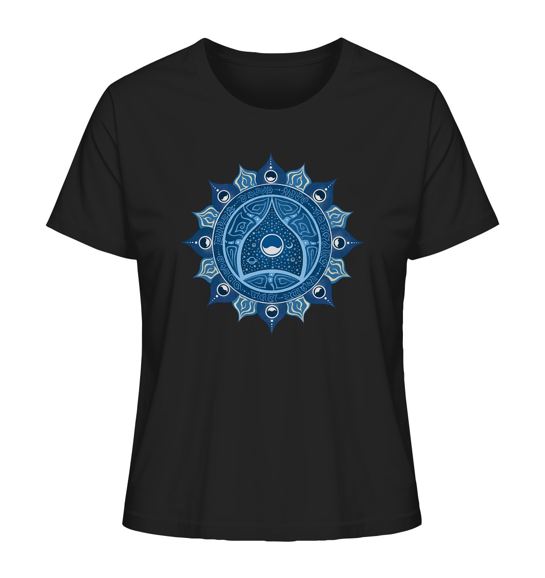 Halschakra | Vishuddha Chakra | Organisches T - Shirt | Damen - Deivi