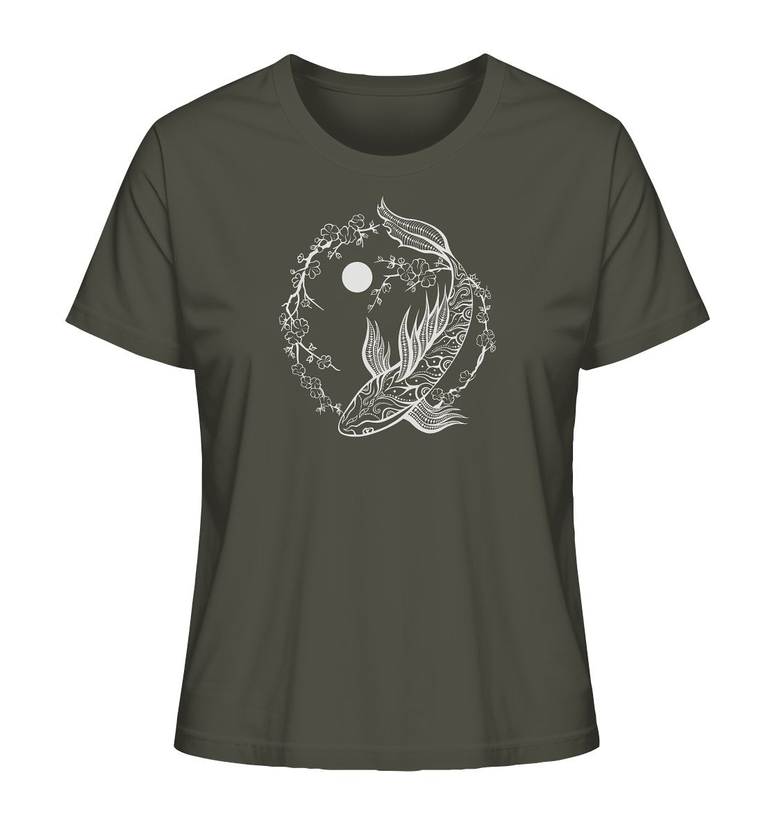 Koi Fisch Harmonie | Organisches T - Shirt | Damen - Deivi