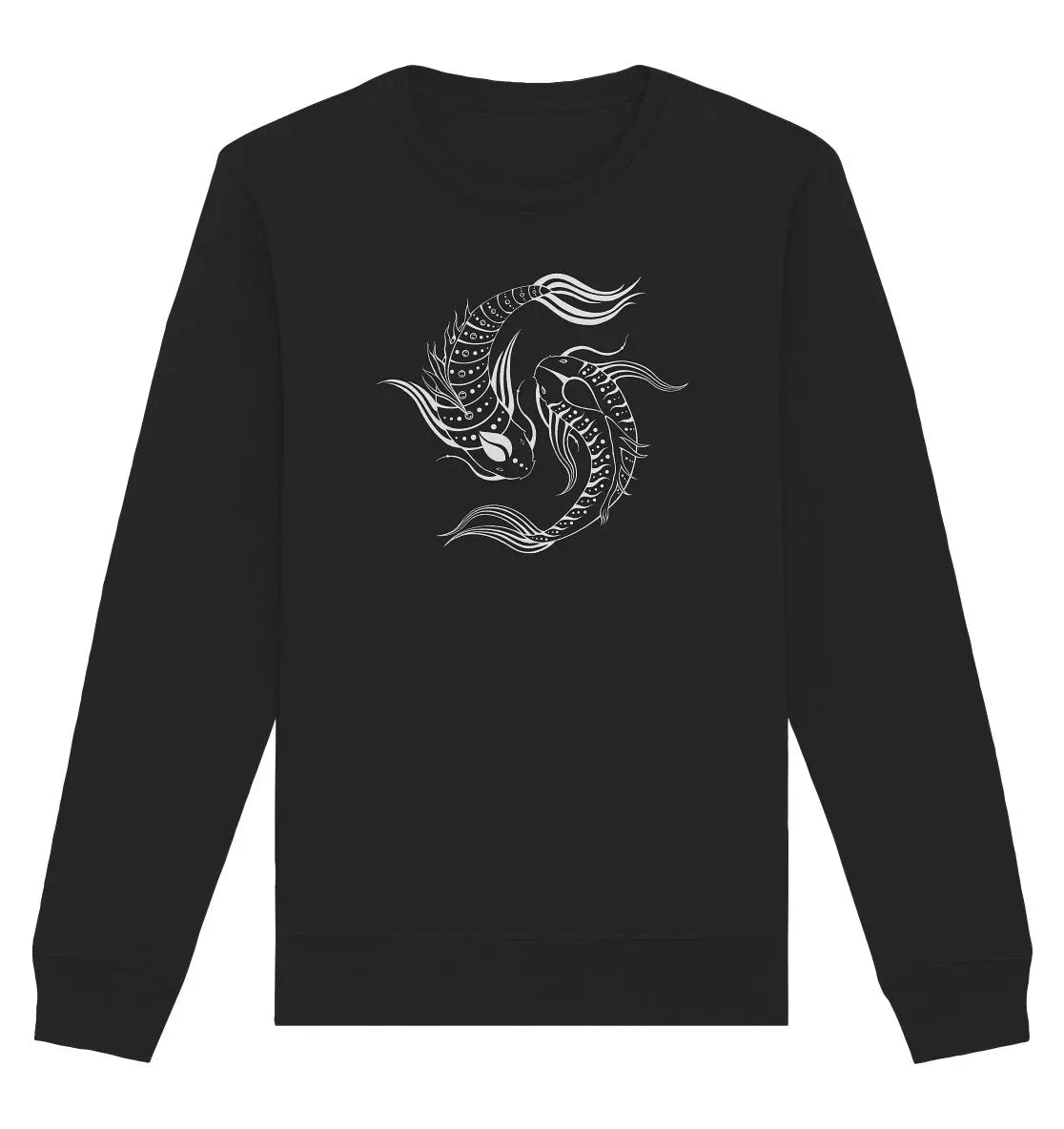 Koi Fisch Yin & Yang Sweatshirt | Organisches Unisex Sweatshirt - Deivi