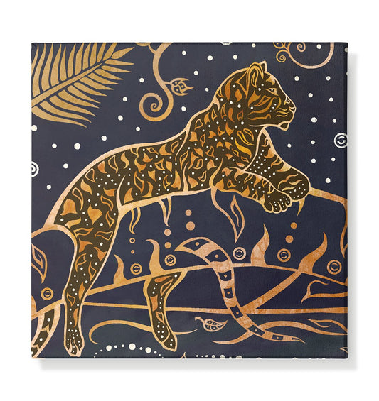 Leoparden Landschaft Teil Eins | Kunstdruck auf Leinwand - Deivi