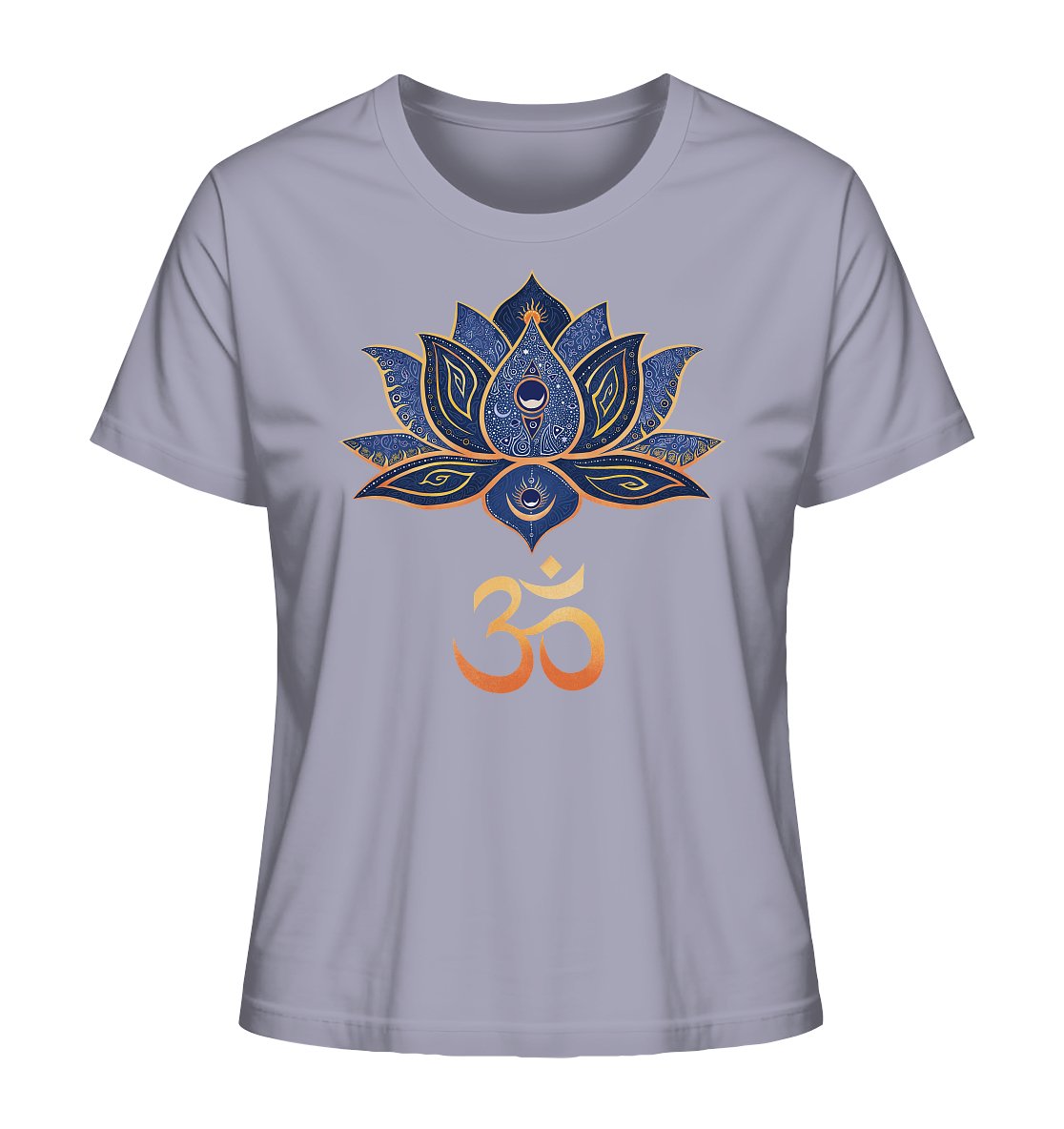 Lotus Blume Ohm | Organisches T - Shirt | Damen - Deivi