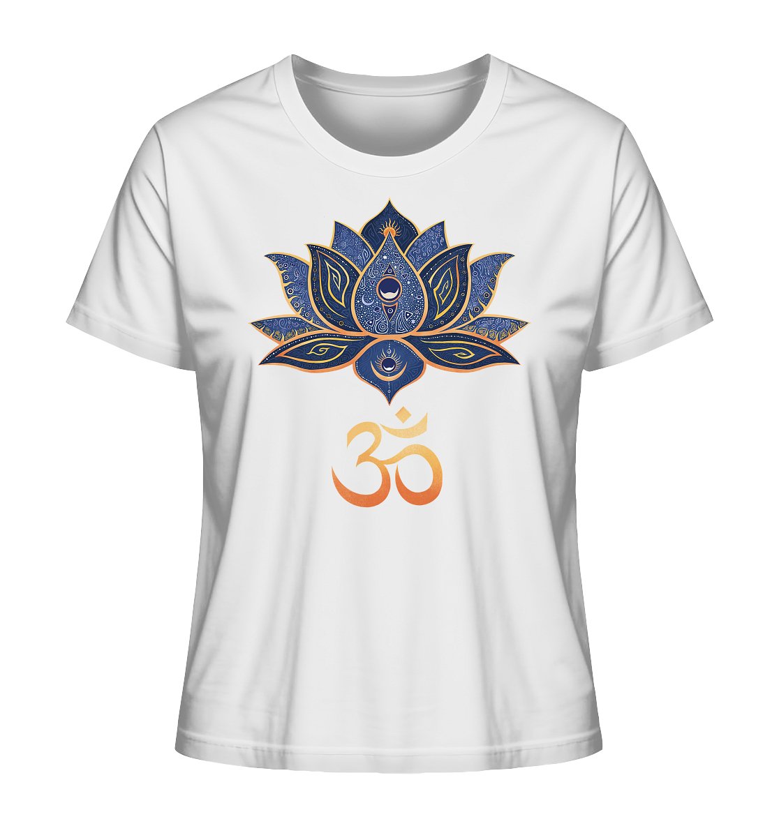 Lotus Blume Ohm | Organisches T - Shirt | Damen - Deivi