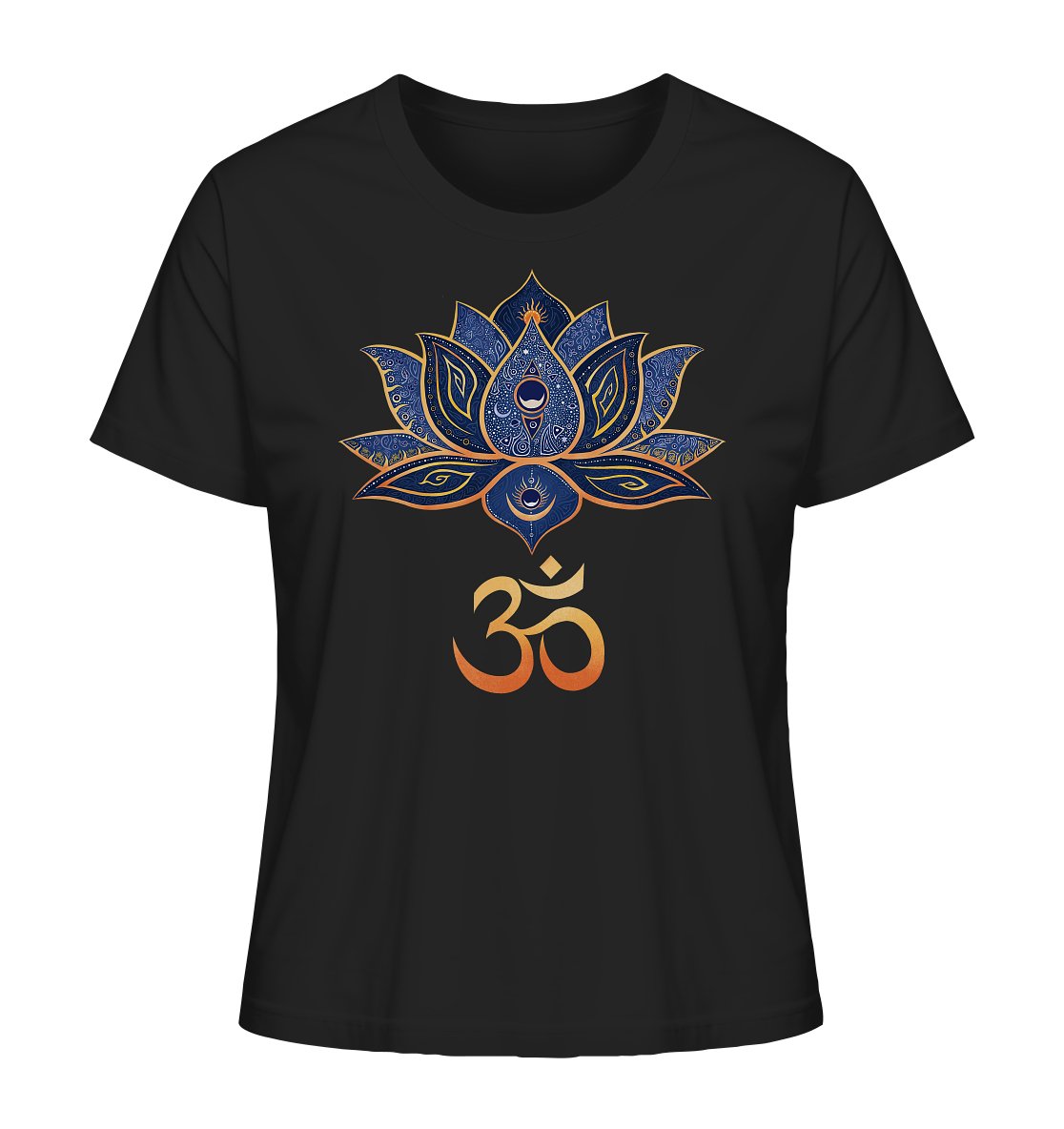 Lotus Blume Ohm | Organisches T - Shirt | Damen - Deivi