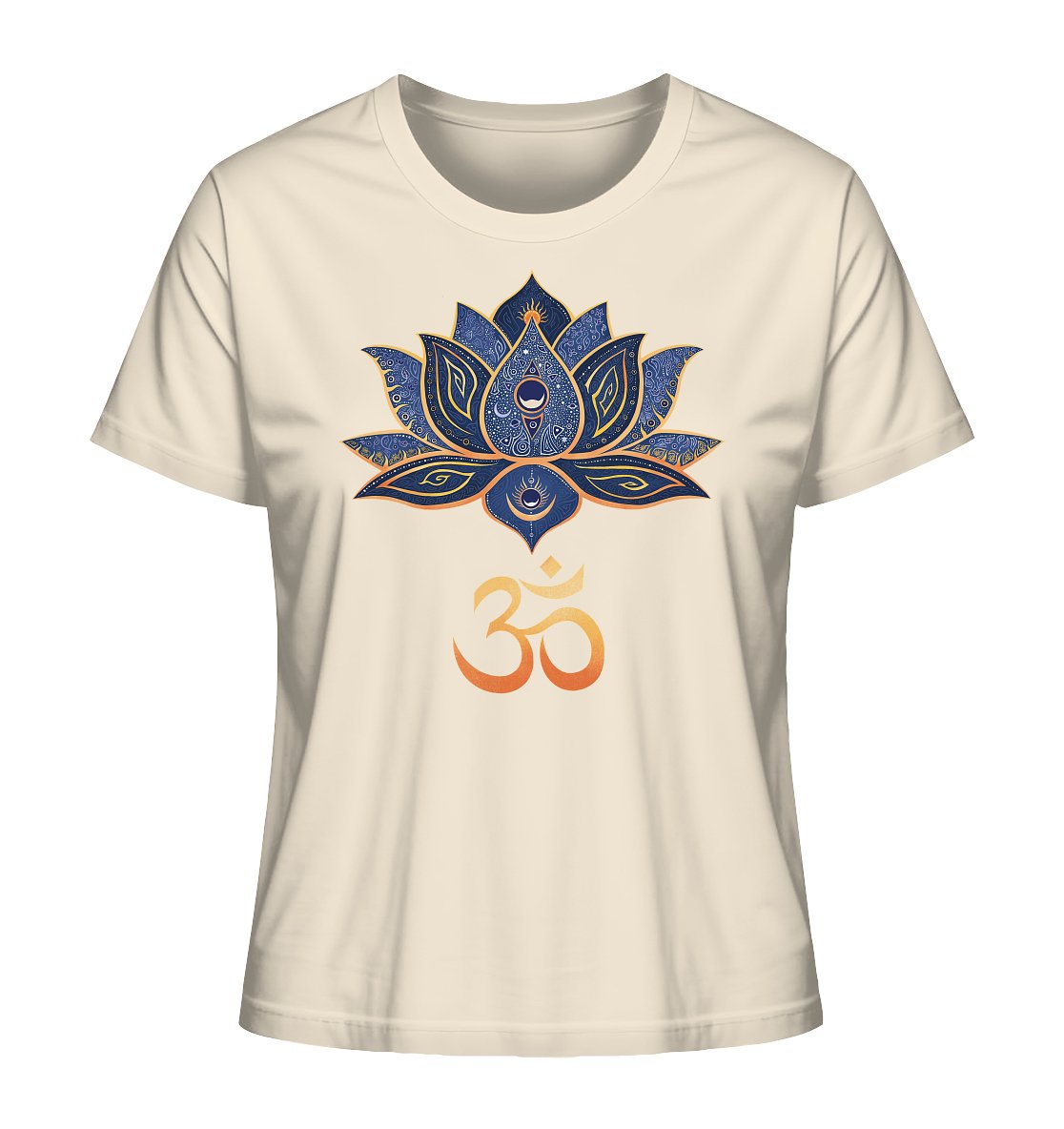 Lotus Blume Ohm | Organisches T - Shirt | Damen - Deivi