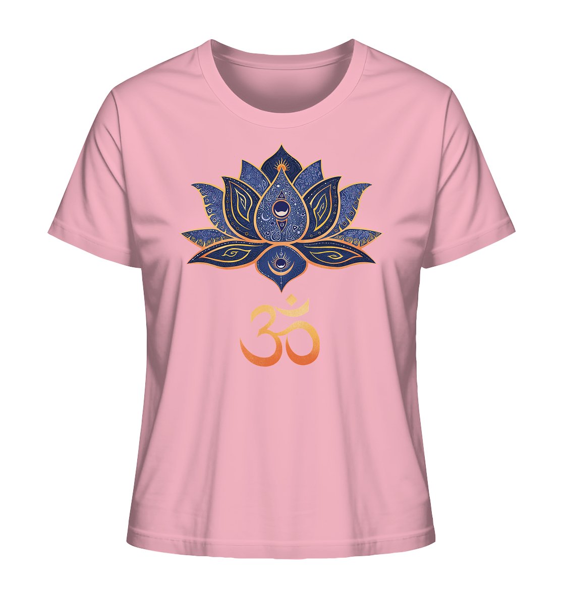 Lotus Blume Ohm | Organisches T - Shirt | Damen - Deivi