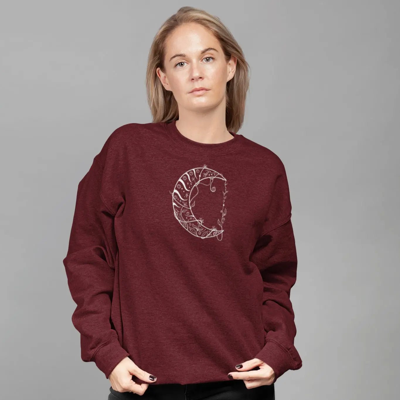 Mond Sweatshirt | Organisches Unisex Sweatshirt - Deivi