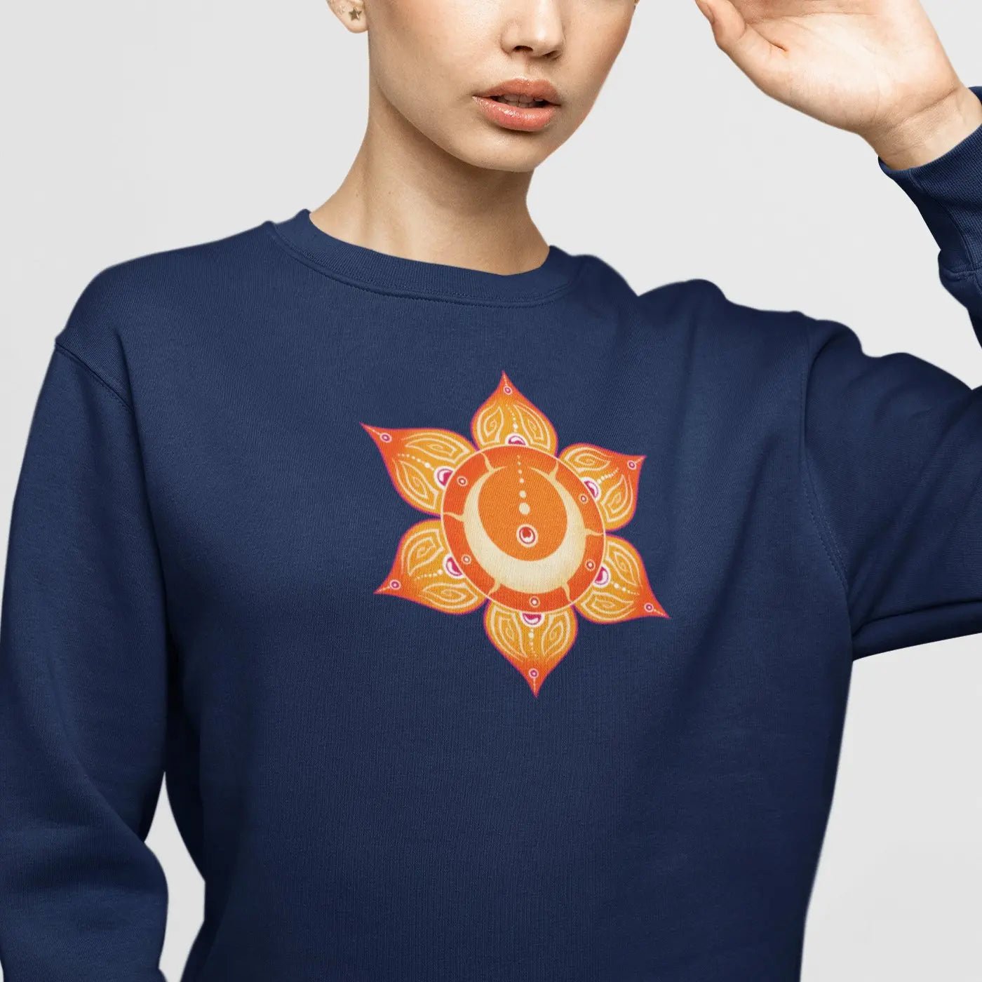 Sakralchakra Sweatshirt | Swadhisthana Chakra | Organisches Unisex Sweatshirt - Deivi