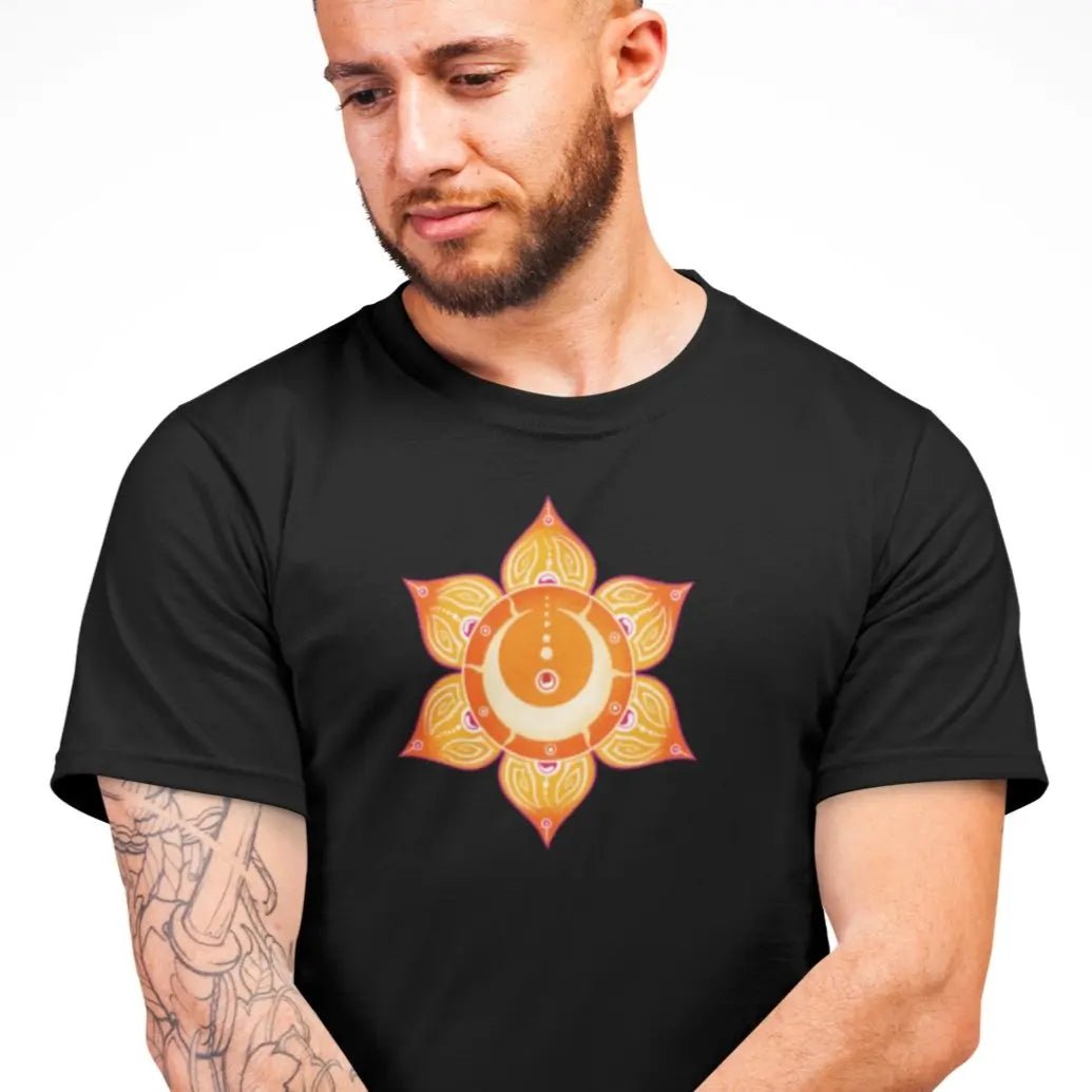 Sakralchakra T-Shirt | Swadhisthana Chakra | Organisches T-Shirt | Herren - Deivi