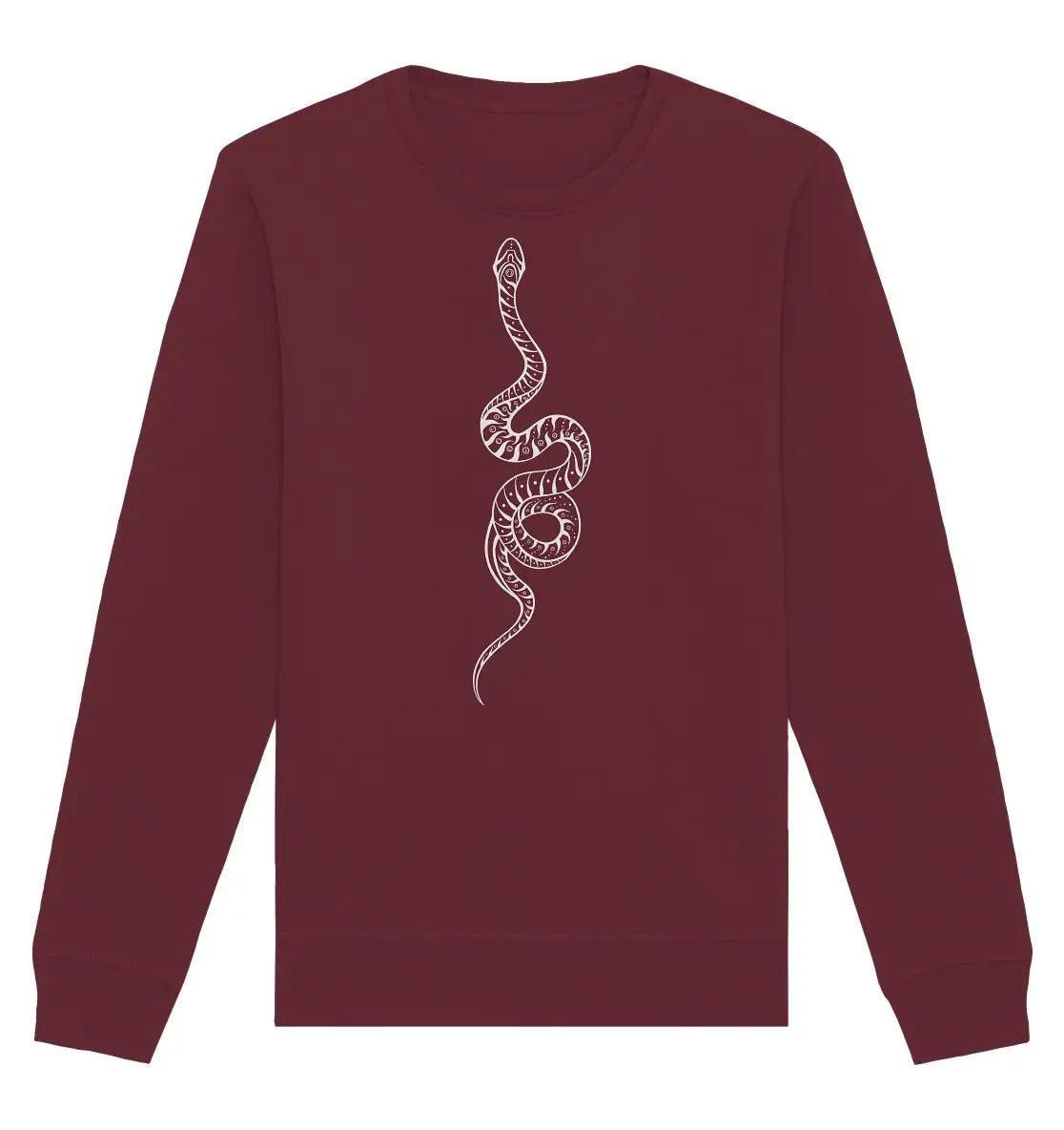 Schlangen Weisheit Sweatshirt | Organisches Unisex Sweatshirt - Deivi