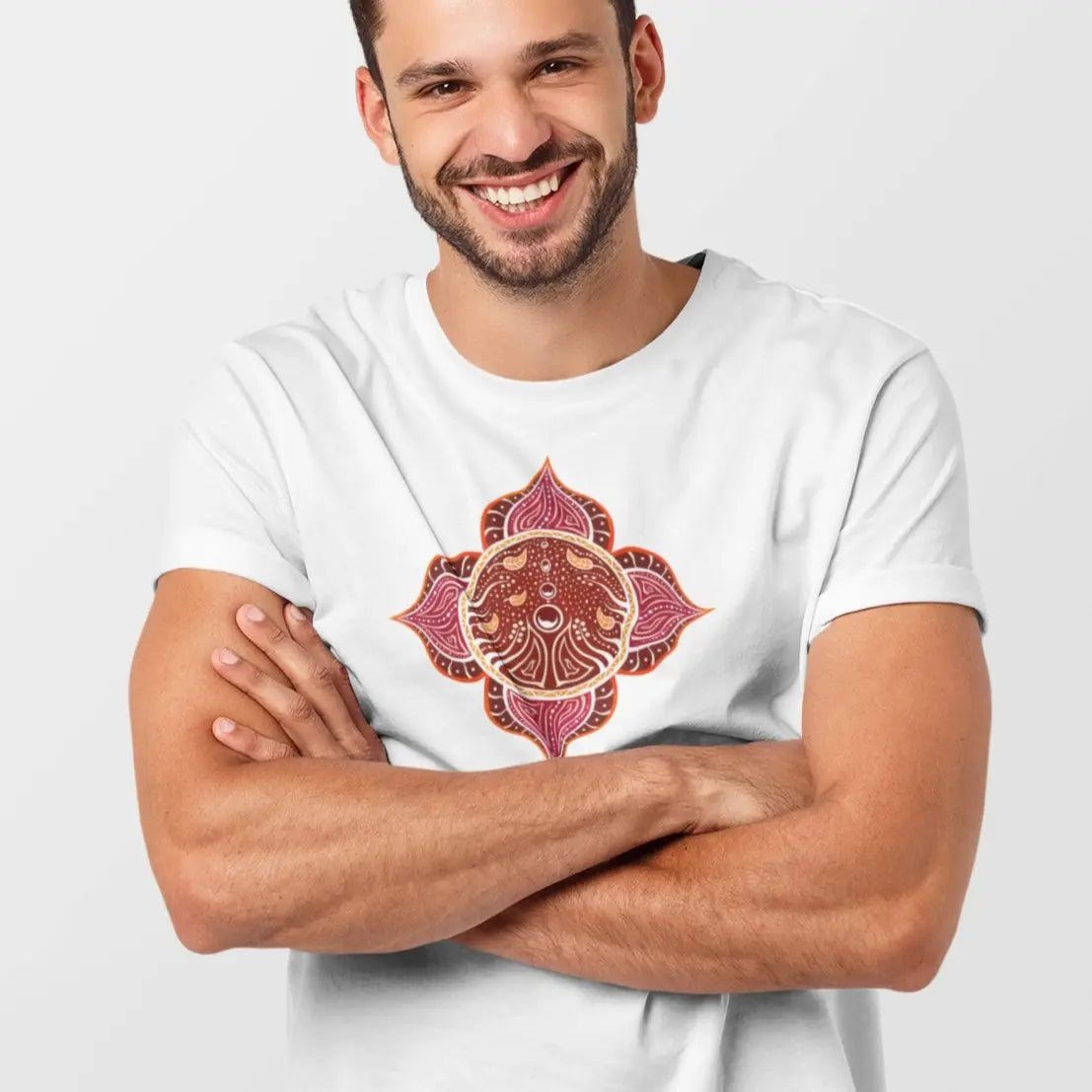 Wurzelchakra T-Shirt | Muladhara Chakra | Organisches T-Shirt | Herren - Deivi