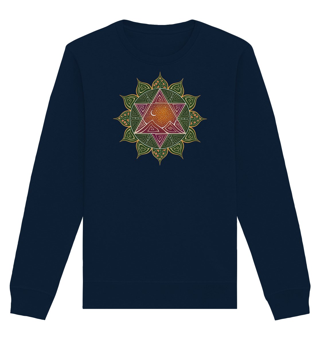 Herzchakra | Anahata Chakra | Organisches Unisex Sweatshirt - Organic Basic Unisex Sweatshirt - Deivi