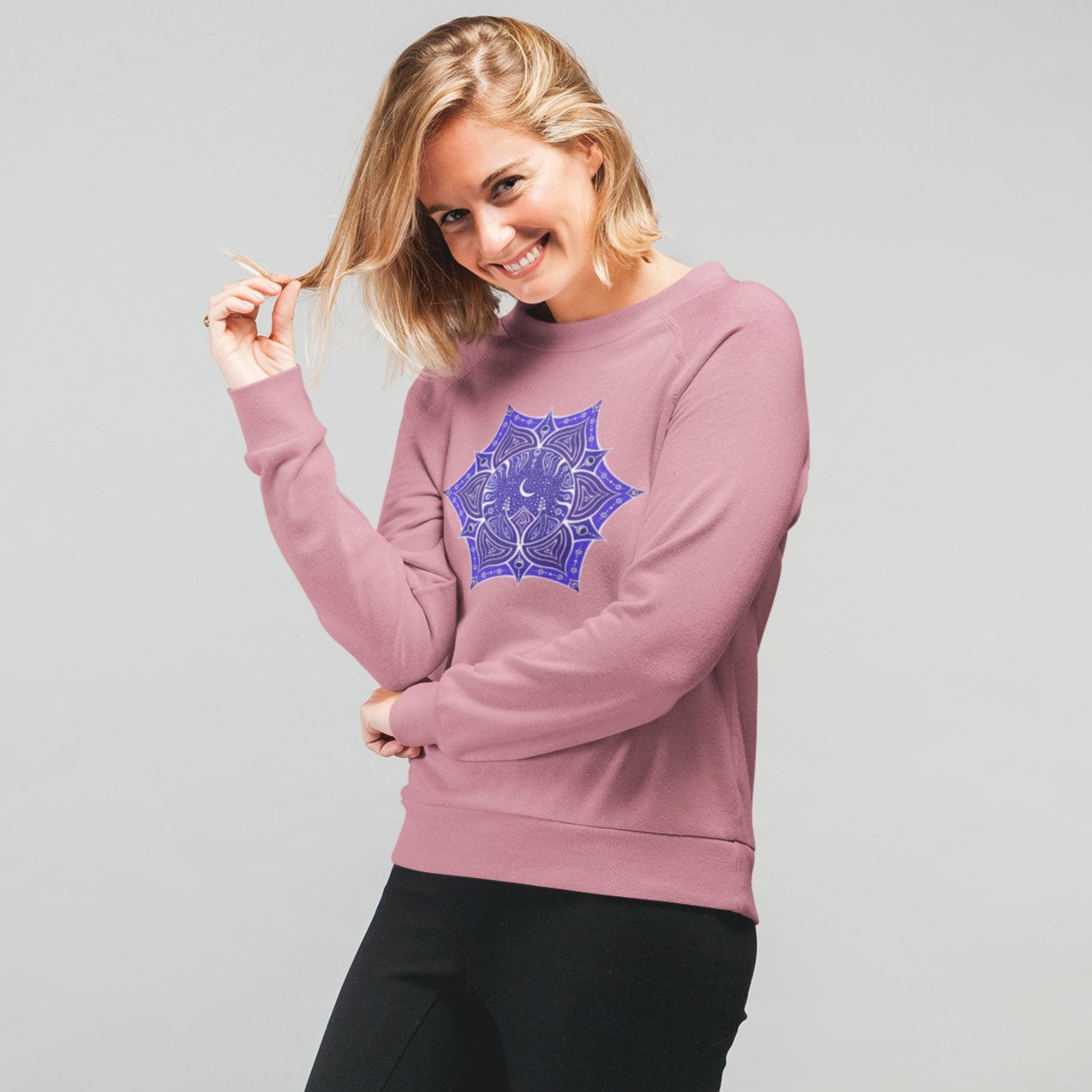 Kronenchakra | Sahasrara Chakra | Organisches Unisex Sweatshirt - Deivi