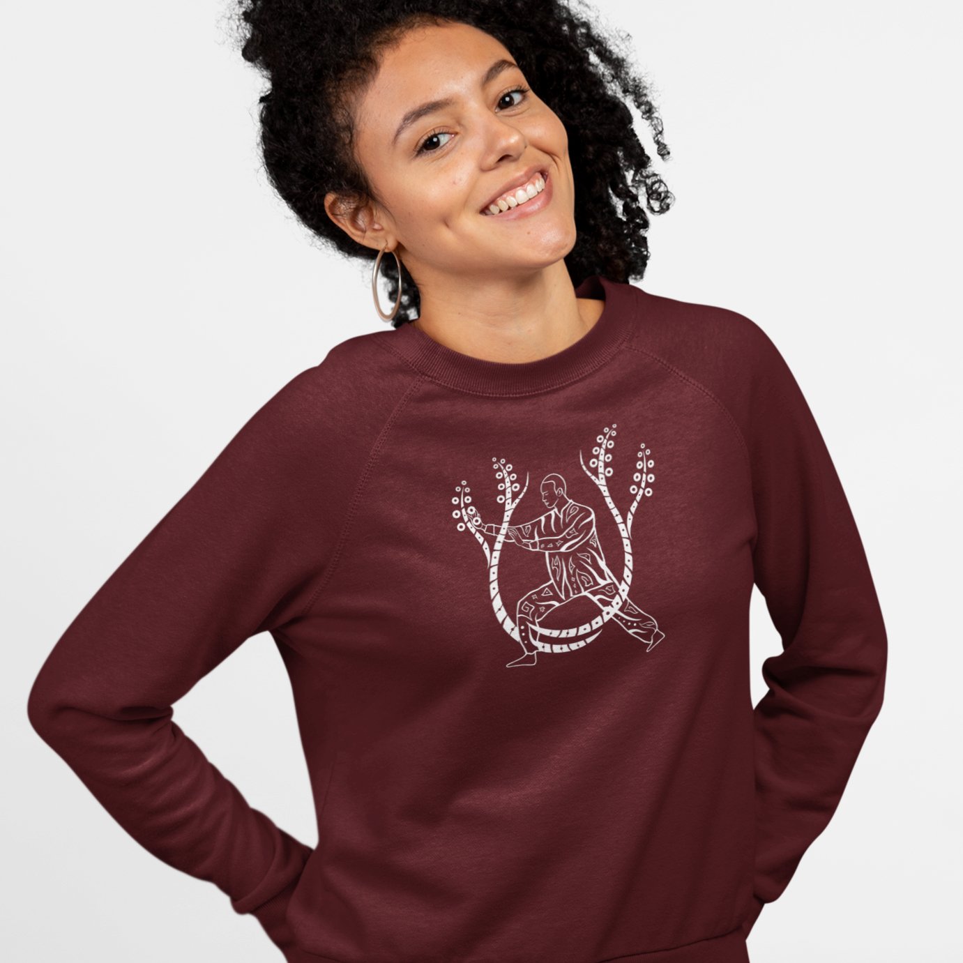 Tai Chi Pose | Organisches Unisex Sweatshirt - Deivi