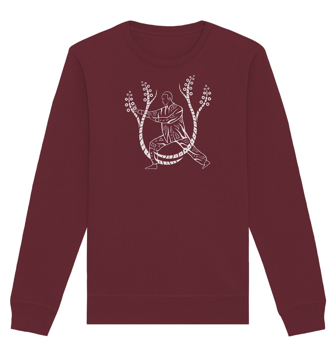 Tai Chi Pose | Organisches Unisex Sweatshirt - Deivi