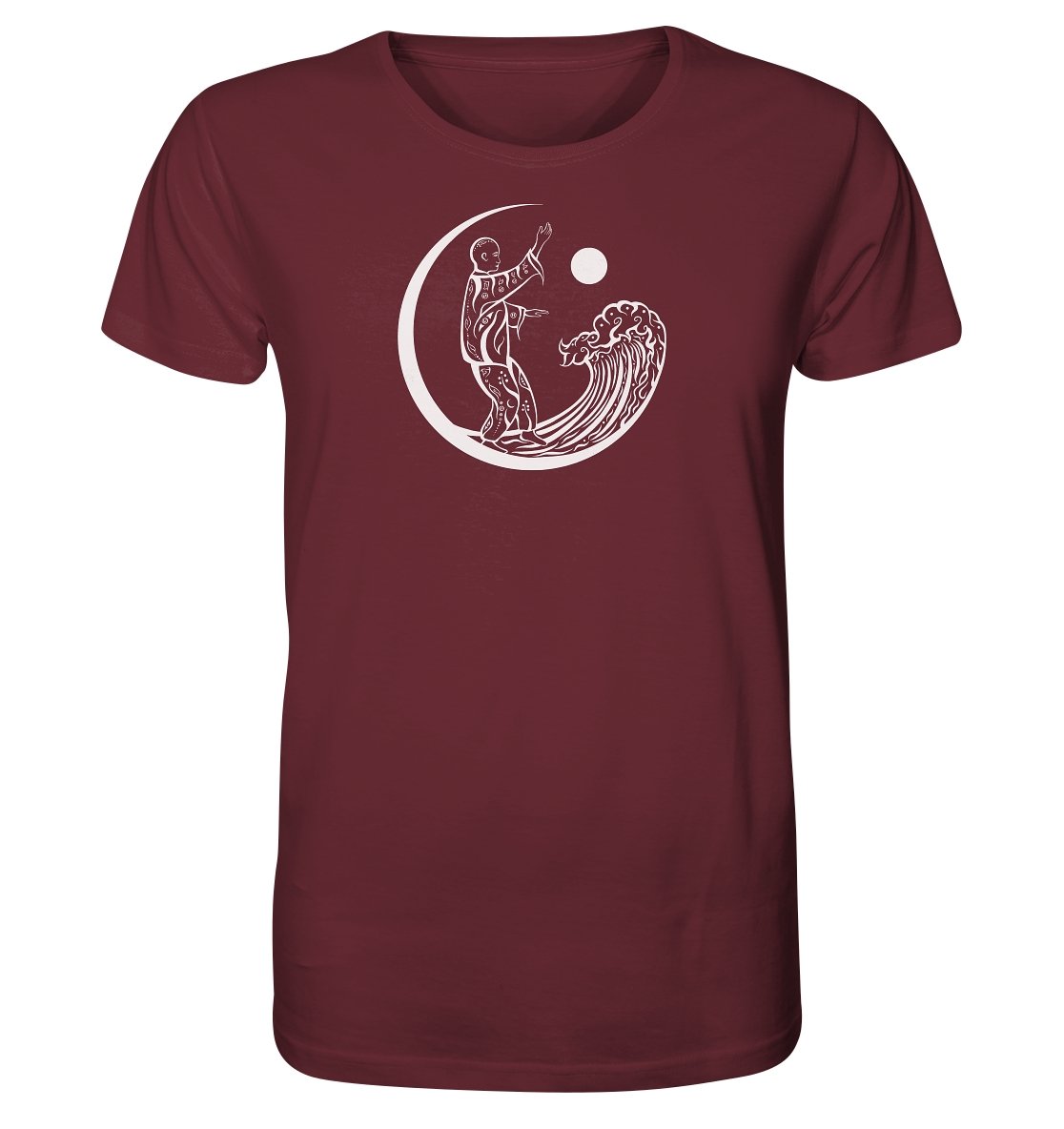Qi Gong | Organisches T-Shirt-Unisex-Shirts-Deivi burgundary T-Shirt